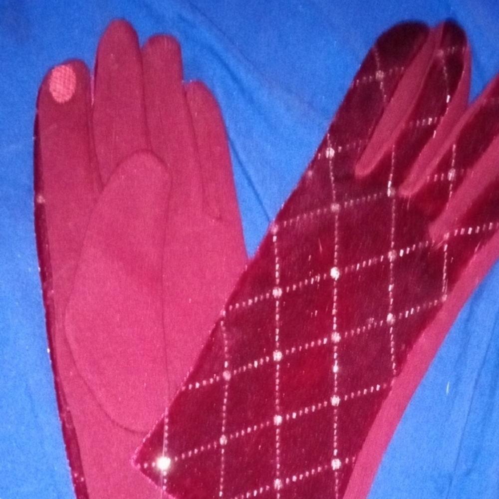 Elegant Red Women's Gloves